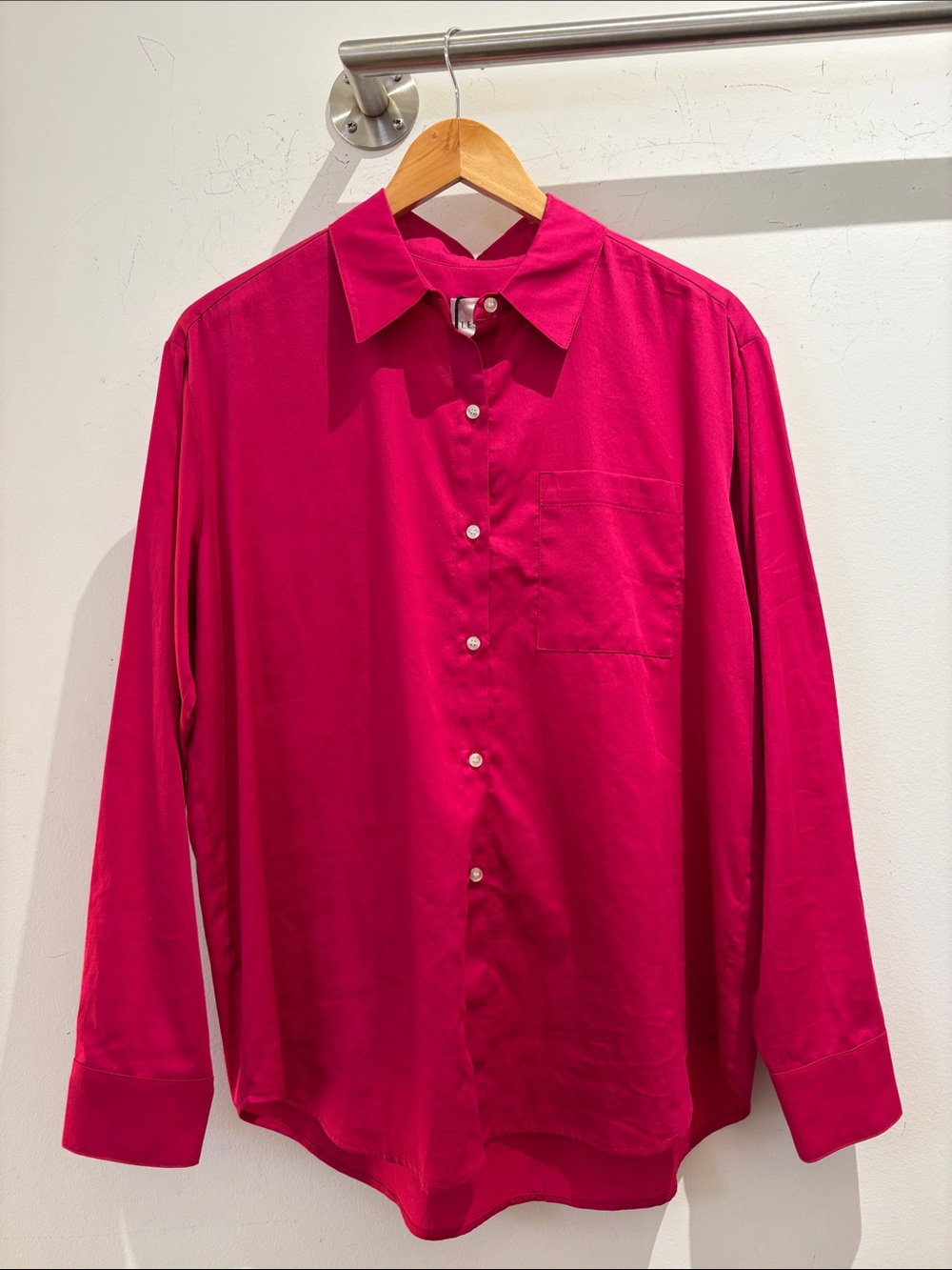 Leset Yoko Classic Button Down - Amaranth